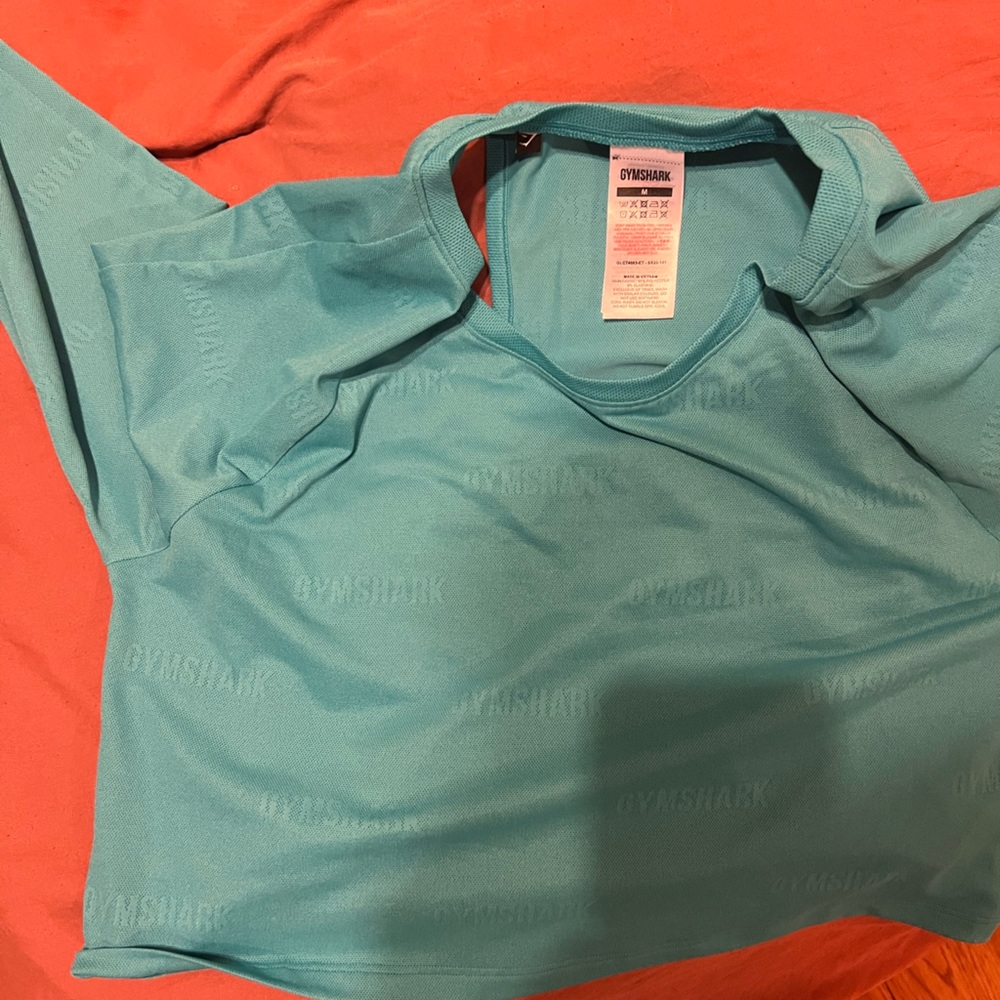 Blue GymShark top